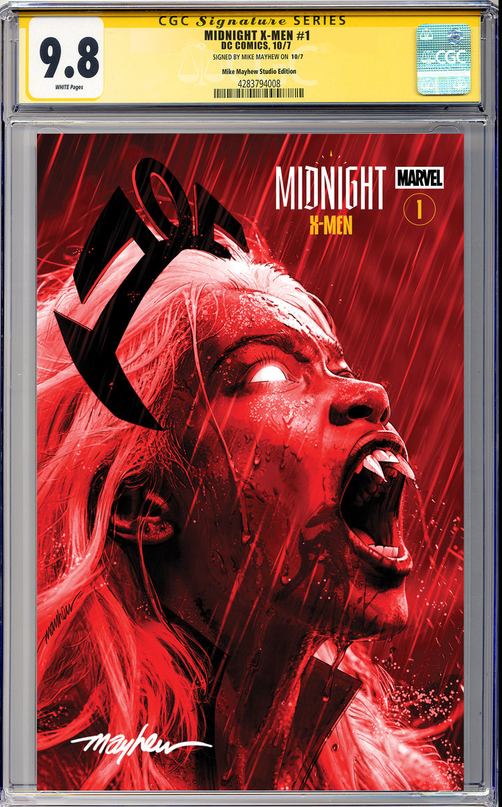MIDNIGHT X-MEN #1 Mike Mayhew Studio Variant Cover A Trade Dress Signed CGC 9.8