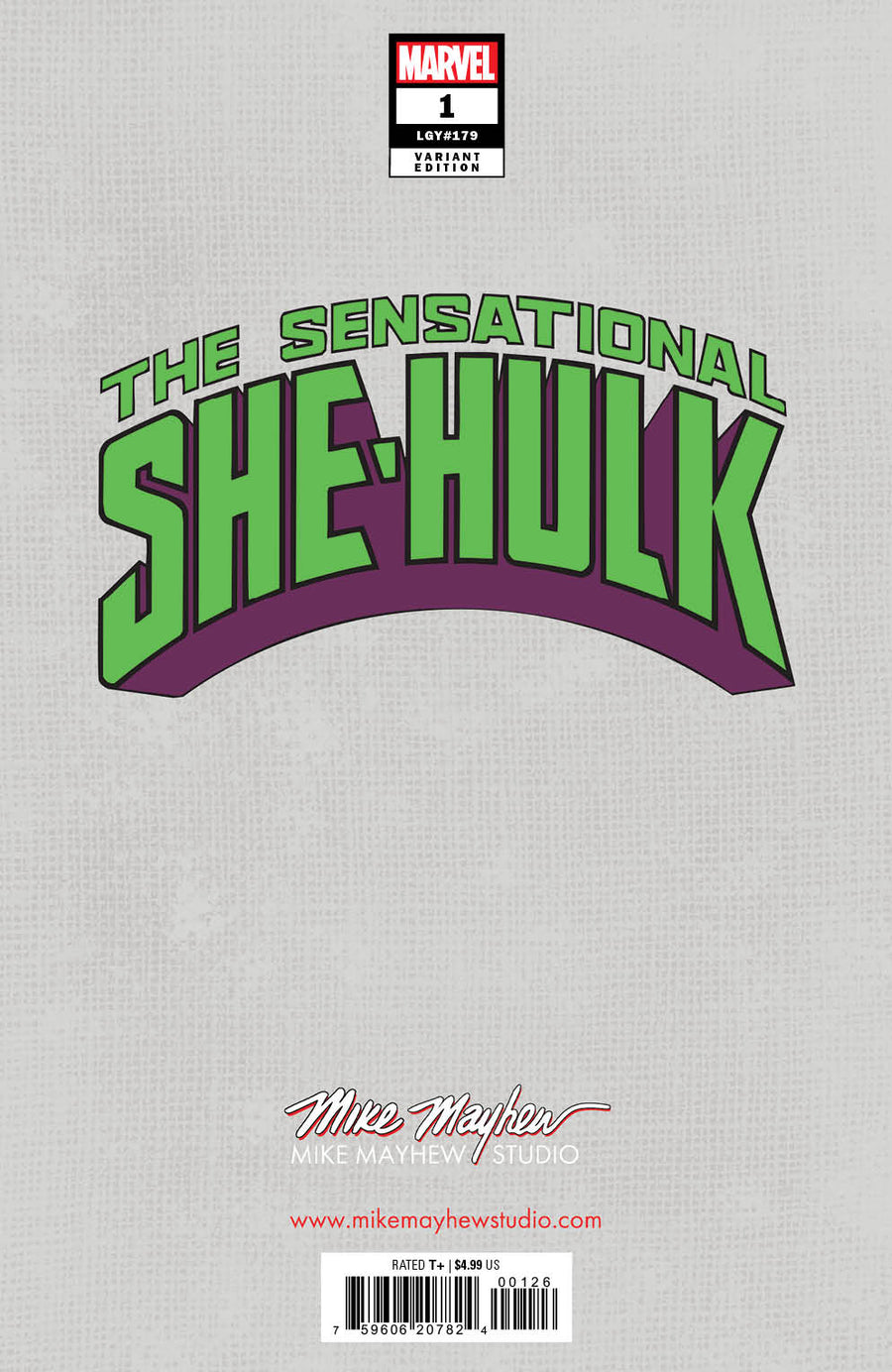 THE SENSATIONAL SHE-HULK #1 Mike Mayhew Studio Variant Cover A Trade Dress and B Virgin Raw