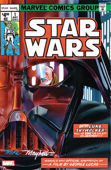 STAR WARS 1977 #1 FACSIMILE EDITION Mike Mayhew Studio Trade Dress JEDI Full Duo Signed with COA
