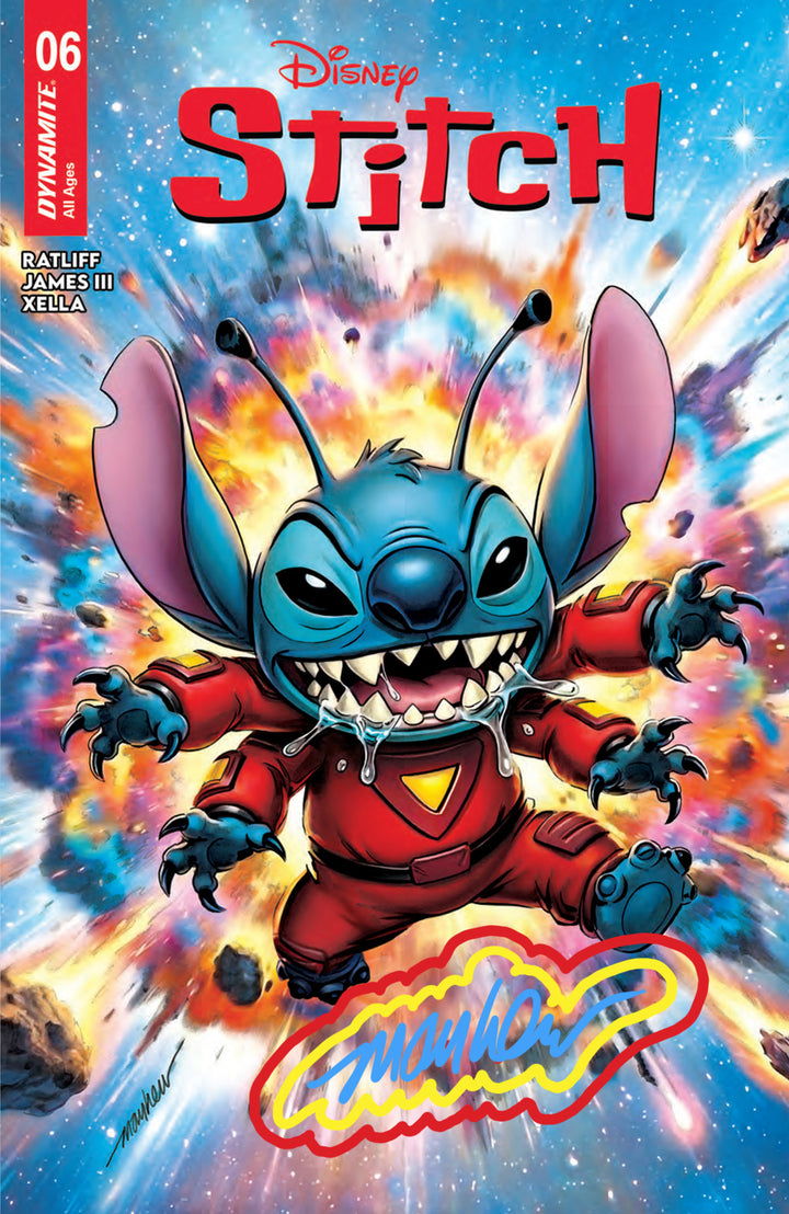 STITCH #6 Mike Mayhew Studio Variant Cover A Trade Dress DOUBLE GLOW SIG with COA