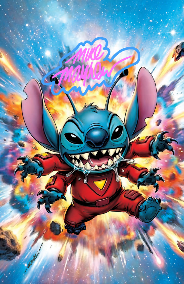 STITCH #6 Mike Mayhew Studio Variant Cover B Virgin BUBBLEGUM DUO GLOW SIG with COA