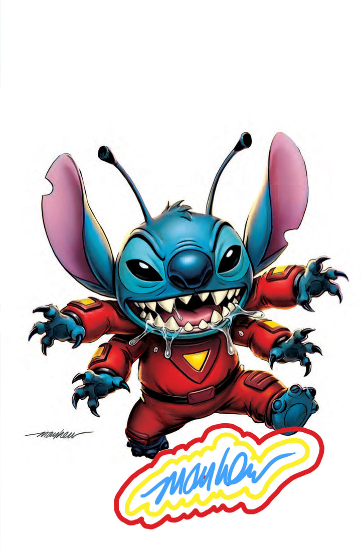 STITCH #6 Mike Mayhew Studio Variant Cover C White Virgin DOUBLE GLOW SIG with COA