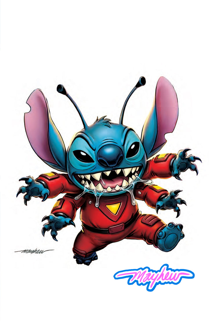 STITCH #6 Mike Mayhew Studio Variant Cover C White Virgin GLOW SIG with COA