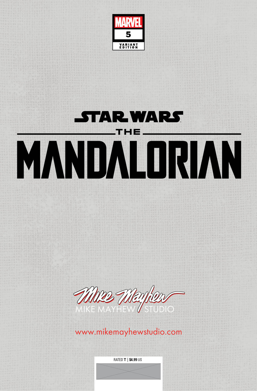STAR WARS: THE MANDALORIAN SEASON 2 #5 Mike Mayhew Studio Variant Cover A Trade Dress Darksaber Glow Sig with COA