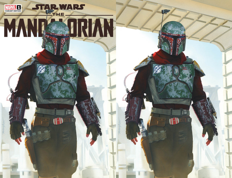 STAR WARS: THE MANDALORIAN SEASON 2 #1 Mike Mayhew Studio Variant Set of Cover A and Virgin Cover B Raw & 1:25 Lashley Incentive Ratio Variant
