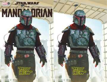 STAR WARS: THE MANDALORIAN SEASON 2 #1 Mike Mayhew Studio Variant Cover A and Virgin Cover B Star Wars Sig with COA