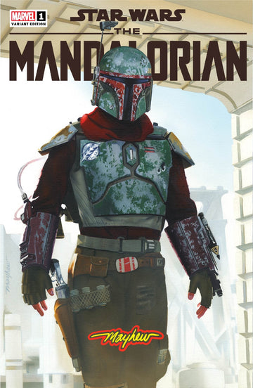 STAR WARS: THE MANDALORIAN SEASON 2 #1 Mike Mayhew Studio Variant Cover A Saber Glow Sig with COA