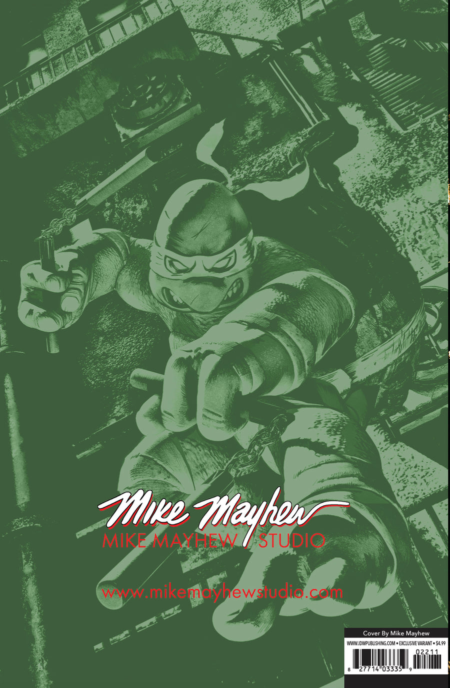 TEENAGE MUTANT NINJA TURTLES #2 Mike Mayhew Studio Variant Cover A Trade Dress Full Duo Sig with COA