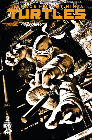 TEENAGE MUTANT NINJA TURTLES #2 Mike Mayhew Studio Variant Cover A Trade Dress Full Duo Sig with COA