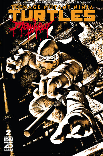 TEENAGE MUTANT NINJA TURTLES #2 Mike Mayhew Studio Variant Cover A Trade Dress Massacre Signed with COA