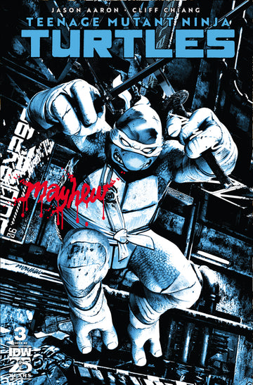 TEENAGE MUTANT NINJA TURTLES #3 Mike Mayhew Studio Variant Cover A Trade Dress Massacre Signed with COA