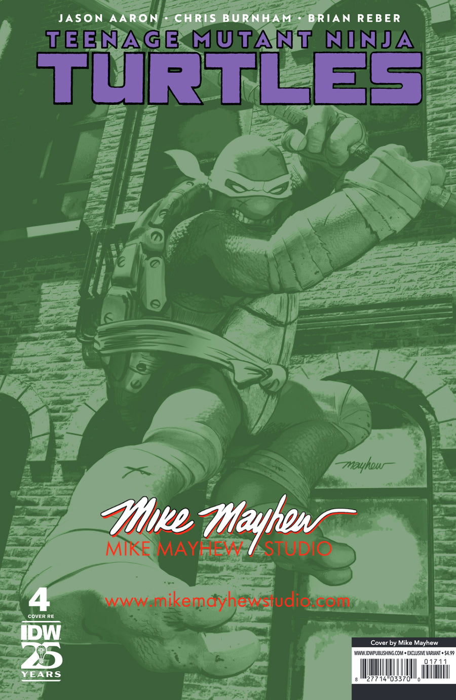 TEENAGE MUTANT NINJA TURTLES #4 Mike Mayhew Studio Variant Cover A Trade Dress and B Virgin Full Duo Signed with COA