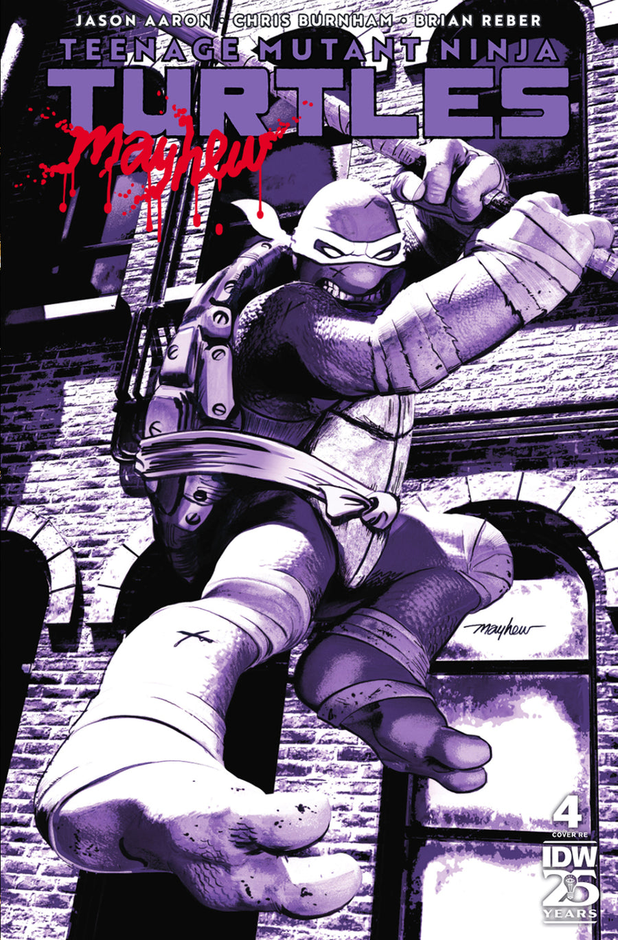 TEENAGE MUTANT NINJA TURTLES #4 Mike Mayhew Studio Variant Cover A Trade Dress Massacre Signed with COA