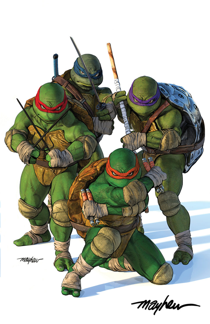 TEENAGE MUTANT NINJA TURTLES #20: 300th ISSUE SPECIAL Mike Mayhew Studio Variant Cover B Virgin SIGNED with COA