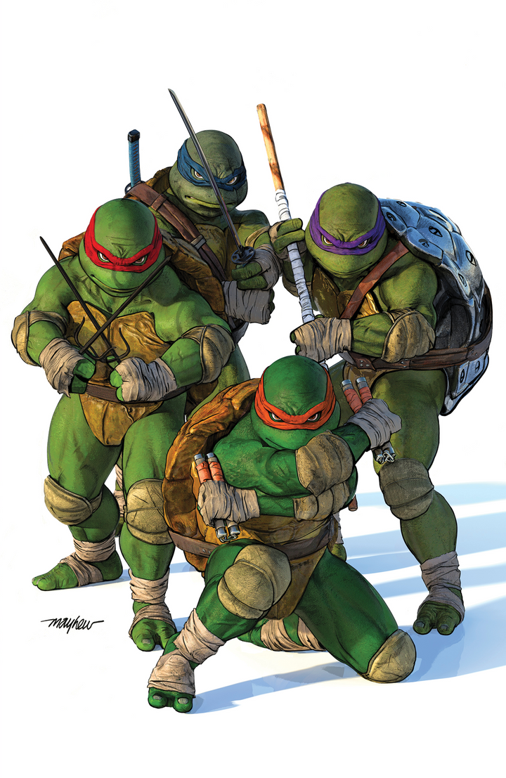 TEENAGE MUTANT NINJA TURTLES #20: 300th ISSUE SPECIAL Mike Mayhew Studio Variant Cover B Virgin Raw