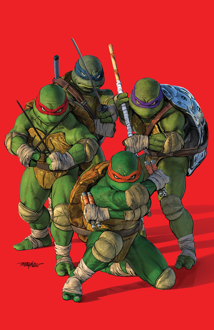 TEENAGE MUTANT NINJA TURTLES #20: 300th ISSUE SPECIAL Mike Mayhew Studio Variant Cover C Red Virgin Raw