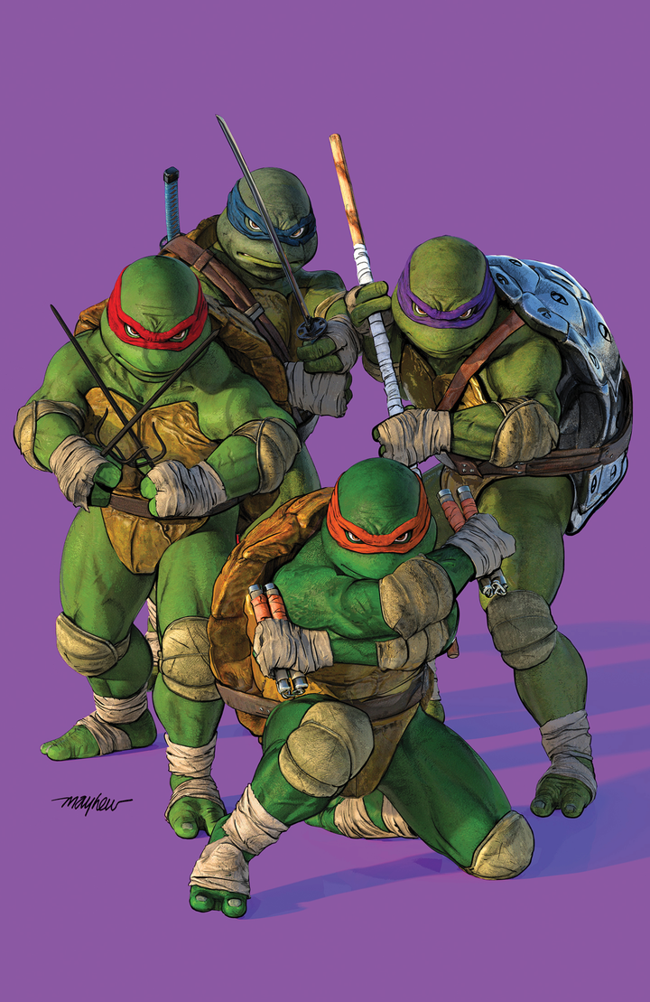 TEENAGE MUTANT NINJA TURTLES #20: 300th ISSUE SPECIAL Mike Mayhew Studio Variant Cover F Purple Virgin Raw