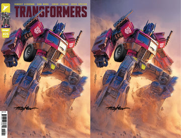 TRANSFORMERS #25 Mike Mayhew Studio Variant Cover Set Of A & B Virgin SIGNED with COA