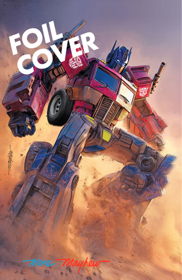 TRANSFORMERS #25 Mike Mayhew Studio Variant Cover C Foil FULL DUO SIG with COA