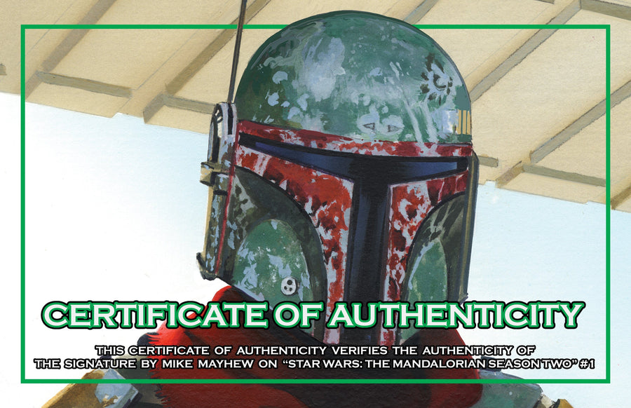 STAR WARS: THE MANDALORIAN SEASON 2 #1 Mike Mayhew Studio Variant Cover A Signed with COA