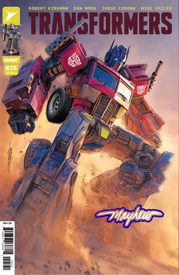 TRANSFORMERS #25 Mike Mayhew Studio Variant Cover A Trade Dress GLOW SIG with COA