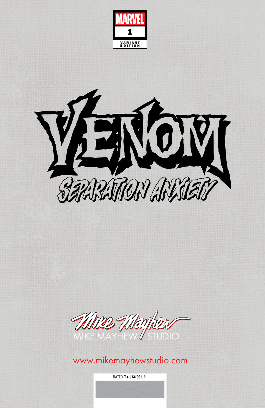 VENOM: SEPARATION ANXIETY #1 (2024) Mike Mayhew Studio Variant Cover B Virgin Venom Sig with COA