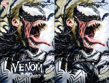 VENOM: SEPARATION ANXIETY #1 (2024) Mike Mayhew Studio Variant Cover A Trade Dress and B Virgin Glow Sig with COA