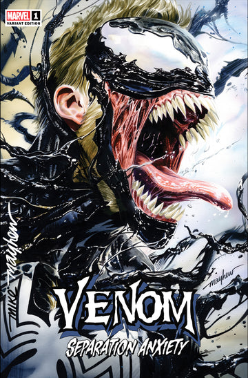 VENOM: SEPARATION ANXIETY #1 (2024) Mike Mayhew Studio Variant Cover A Trade Dress Full Duo Signed with COA