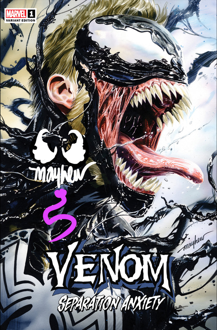 VENOM: SEPARATION ANXIETY #1 (2024) Mike Mayhew Studio Variant Cover A Trade Dress Venom Sig with COA