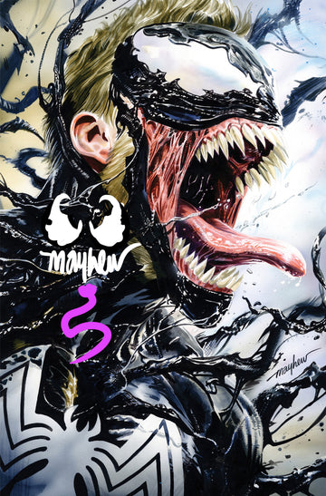 VENOM: SEPARATION ANXIETY #1 (2024) Mike Mayhew Studio Variant Cover B Virgin Venom Sig with COA