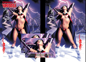 VENGEANCE OF VAMPIRELLA #1 Mike Mayhew Studio Variant Cover A Trade Dress & Cover B Virgin Signed with COA