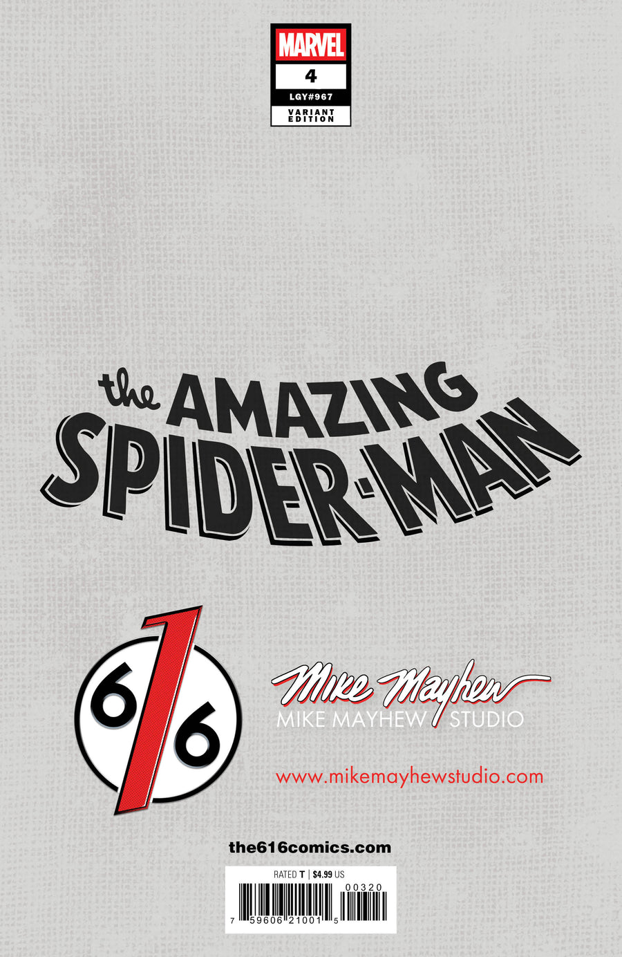 AMAZING SPIDER-MAN #4 Mike Mayhew Studio Variant Cover A Trade Dress FULL DUO SIGNED with COA