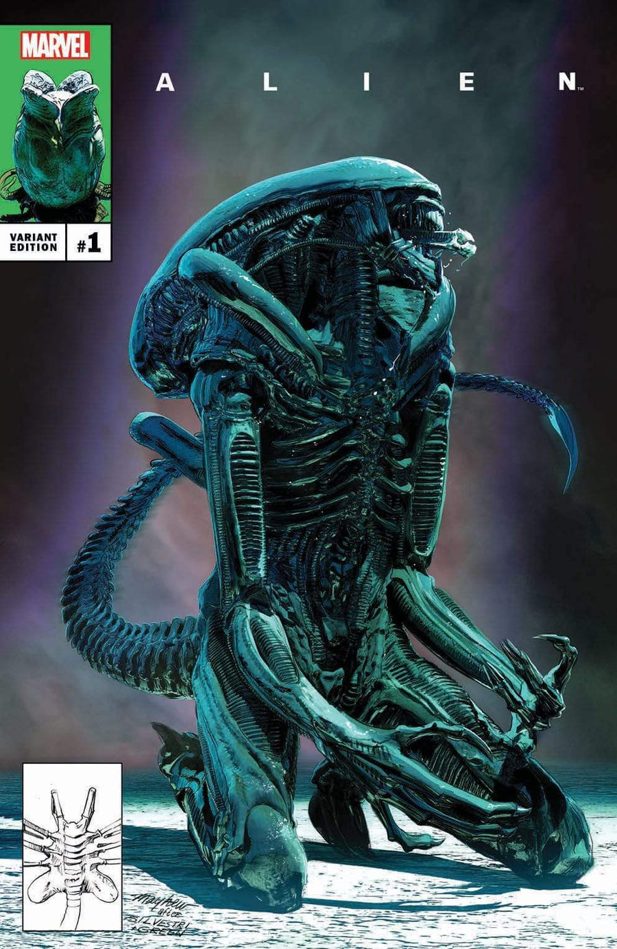 ALIEN #1 Mike Mayhew Studio Variant Cover Trade Dress Raw