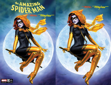 AMAZING SPIDER-MAN #14 (2022) Mike Mayhew Studio Variant Cover A Trade Dress and Cover B Virgin Full Duo Signed with COA