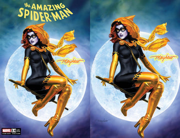 AMAZING SPIDER-MAN #14 (2022) Mike Mayhew Studio Variant Cover A Trade Dress and Cover B Virgin Radioactive Glow Sig with COA