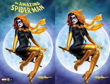 AMAZING SPIDER-MAN #14 (2022) Mike Mayhew Studio Variant Cover A Trade Dress and Cover B Virgin Signed with COA