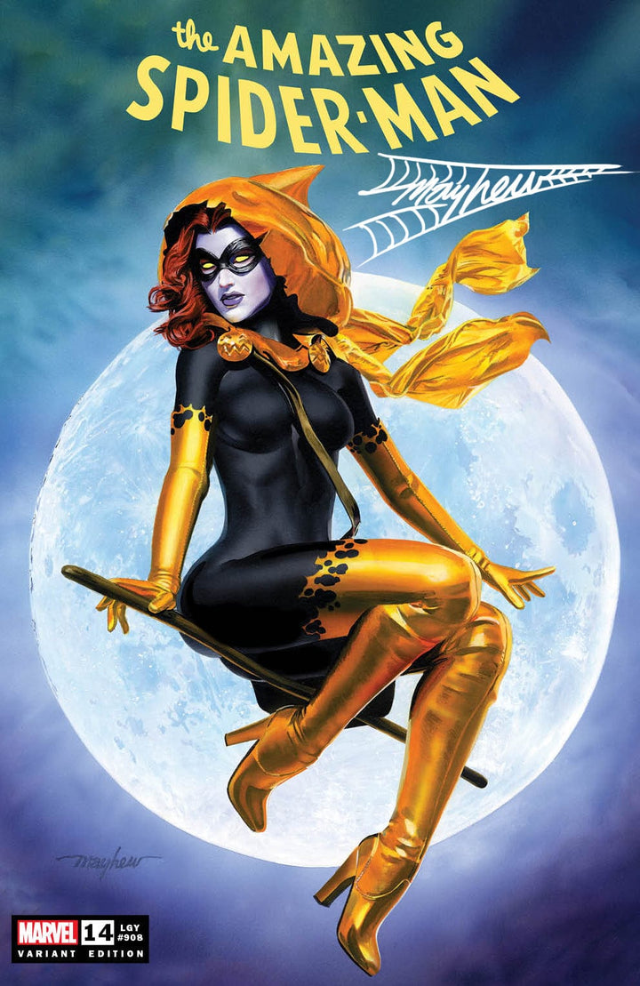AMAZING SPIDER-MAN #14 (2022) Mike Mayhew Studio Variant Cover A Trade Dress Thwip Sig with COA