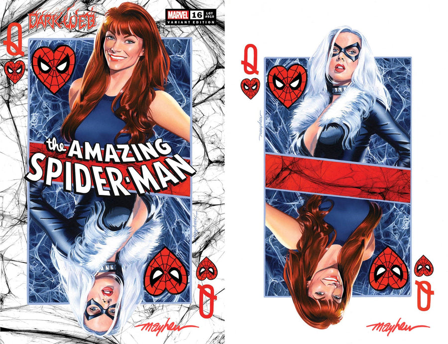 AMAZING SPIDER-MAN #16 Mike Mayhew Studio Variant Cover A Trade Dress and Cover B Virgin Signed with COA
