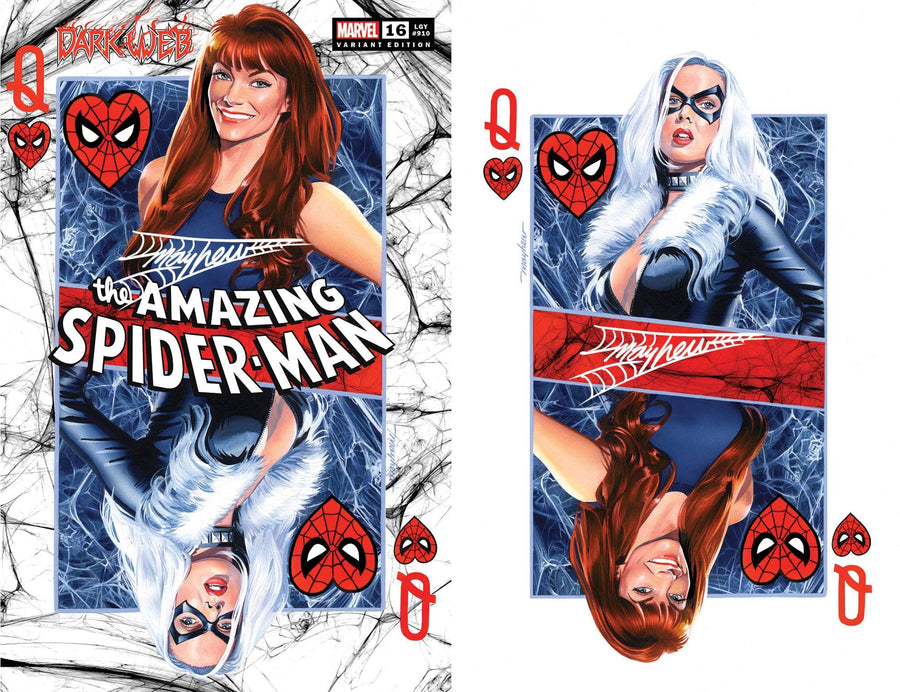 AMAZING SPIDER-MAN #16 Mike Mayhew Studio Variant Cover A Trade Dress and Cover B Virgin Thwip Sig with COA