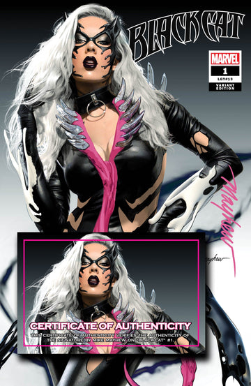 BLACK CAT #1 KIB Mike Mayhew Studio Variant Cover Trade Dress Signed with COA