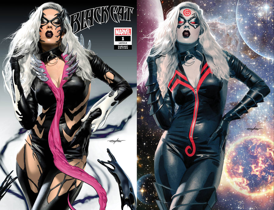 BLACK CAT #1 KIB Mike Mayhew Studio Variant Cover Trade Dress and Virgin Set Raw