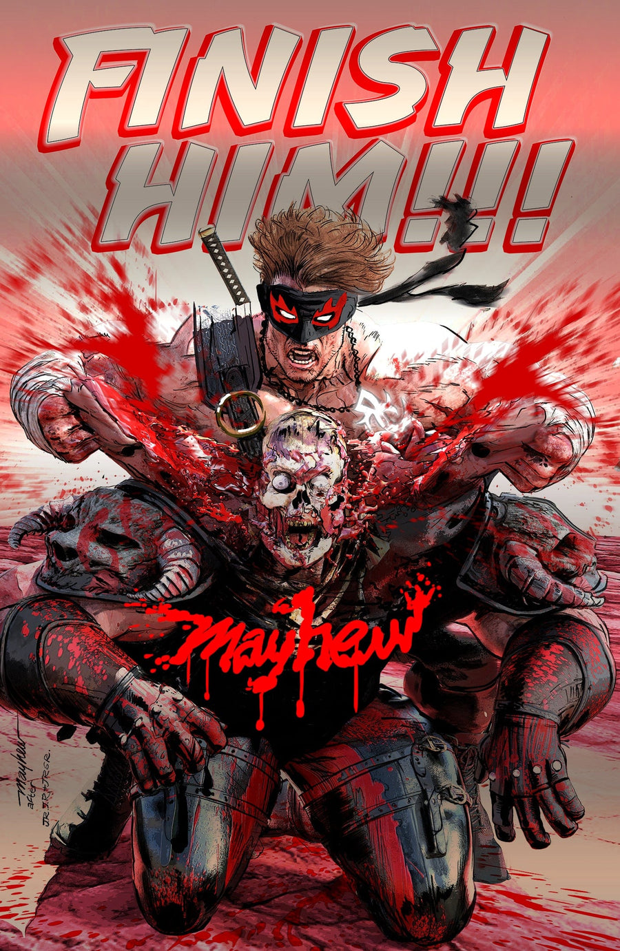 FINAL BOSS #2 Mike Mayhew Studio Variant Cover B Foil Massacre Sig with COA