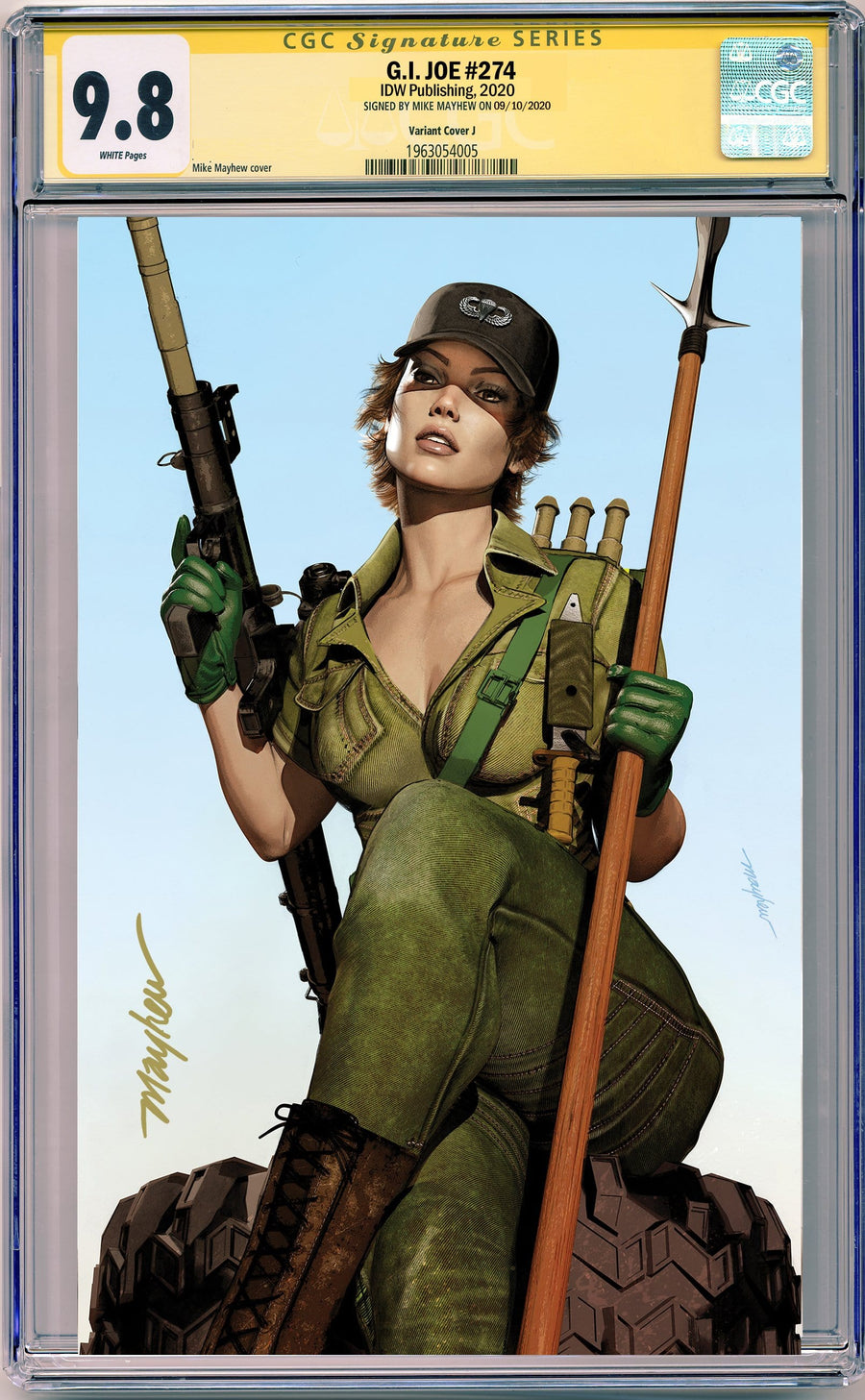 G.I. JOE #274 MIKE MAYHEW STUDIO EXCLUSIVE VARIANTS CGC SIG SERIES 9.8