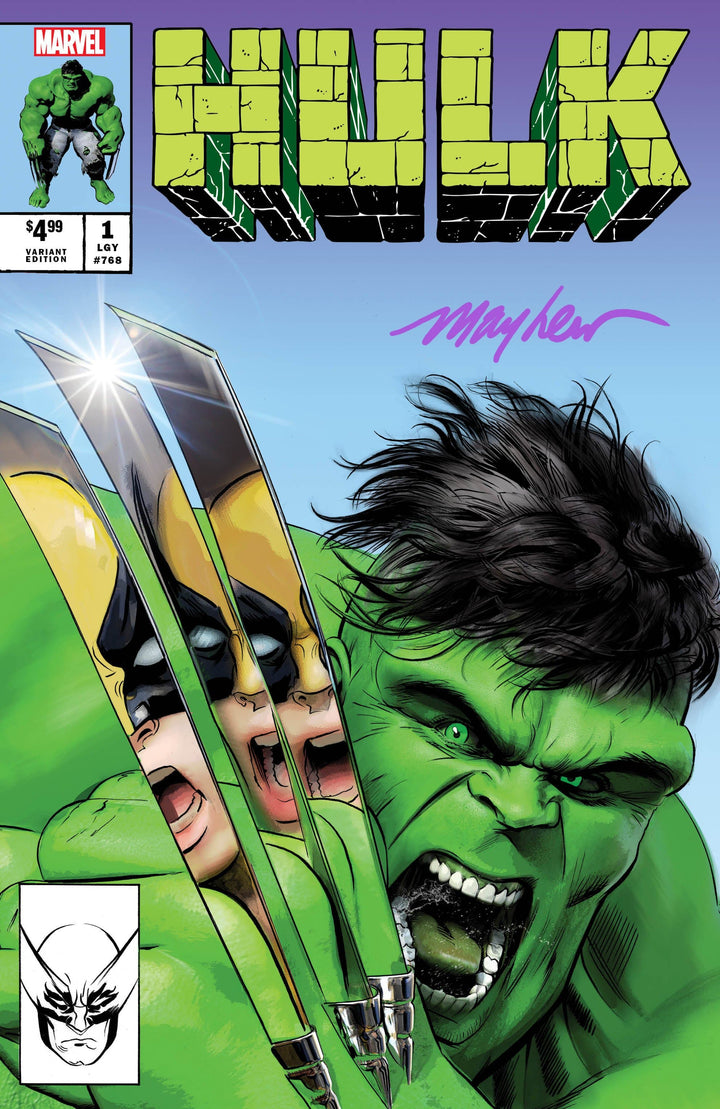 HULK #1 Mike Mayhew Studio Variant Cover Trade Dress C "REVERSE HOMAGE" Signed with COA