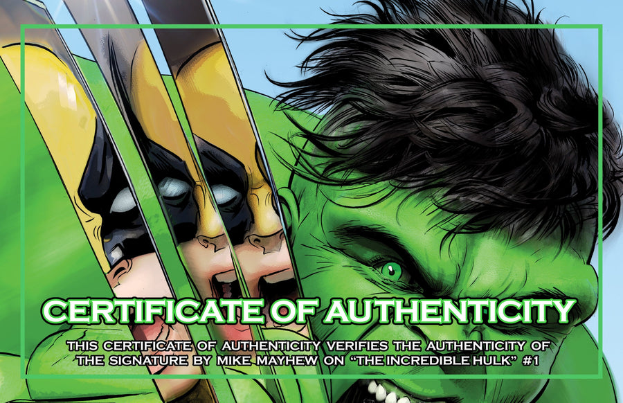 HULK #1 Mike Mayhew Studio Variant Cover Trade Dress C 