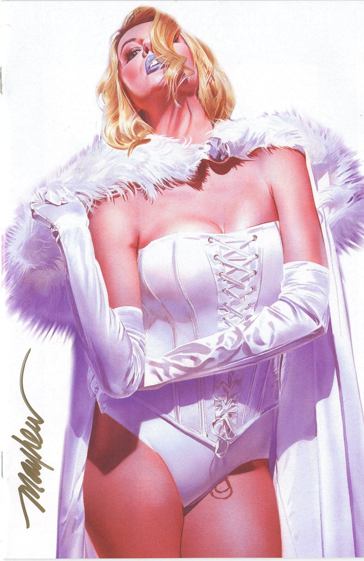 MARAUDERS #4 Mike Mayhew White Queen Trade Dress & Virgin Variant Signed
