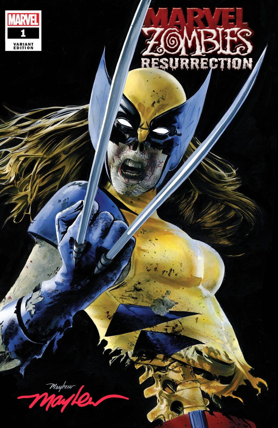 MARVEL ZOMBIES: RESURRECTION #1 ZOMBIE X-23 Variant Cover A Trade Dress and Cover B Virgin Set Signed with COA