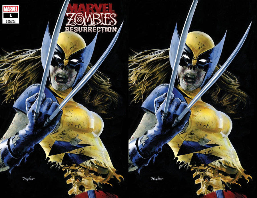 MARVEL ZOMBIES: RESURRECTION #1 ZOMBIE X-23 Variant Cover A Trade Dress and Cover B Virgin Set Raw