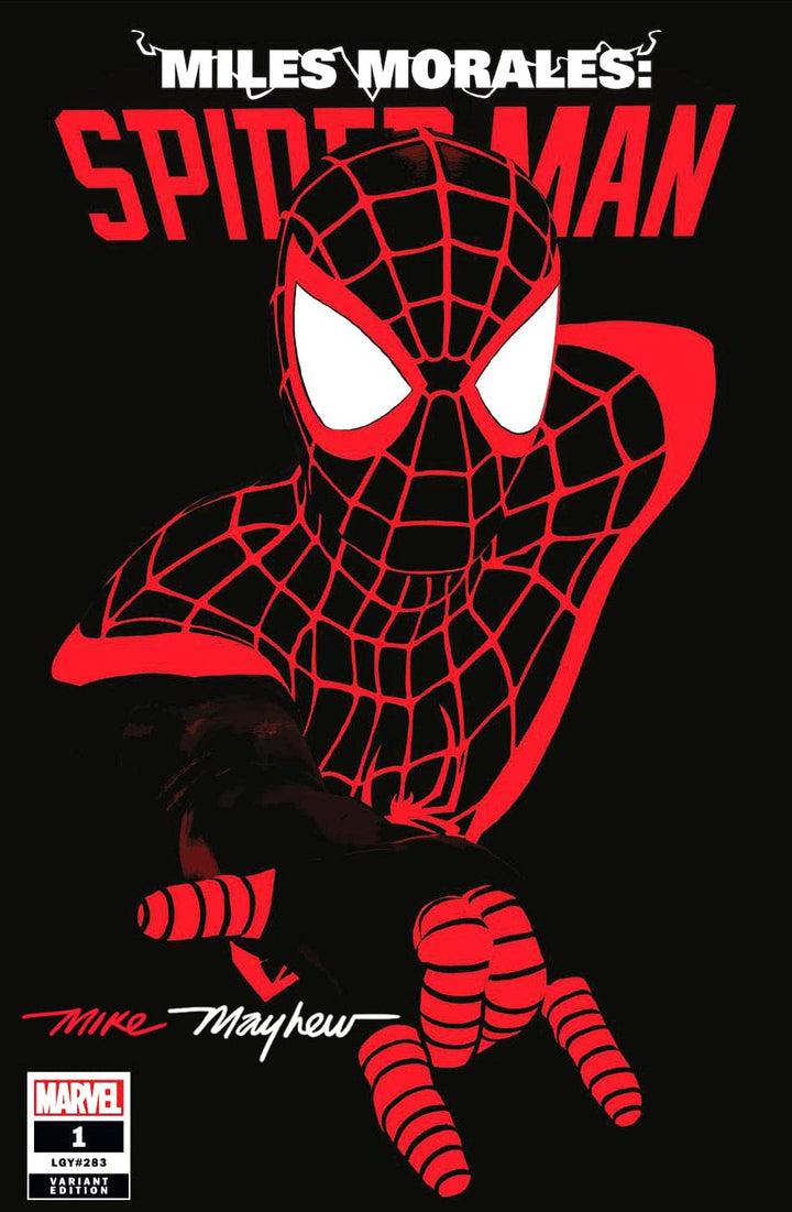 MILES MORALES SPIDER-MAN #1 (2022) Mike Mayhew Studio Variant Cover A Trade Dress Full Duo Signed with COA