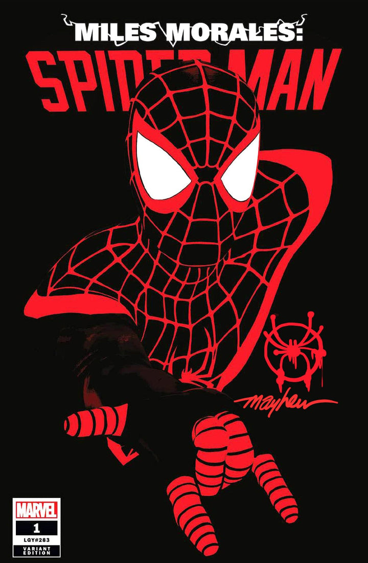 MILES MORALES SPIDER-MAN #1 (2022) Mike Mayhew Studio Variant Cover A Trade Dress Spider-Verse Symbol Sig with COA